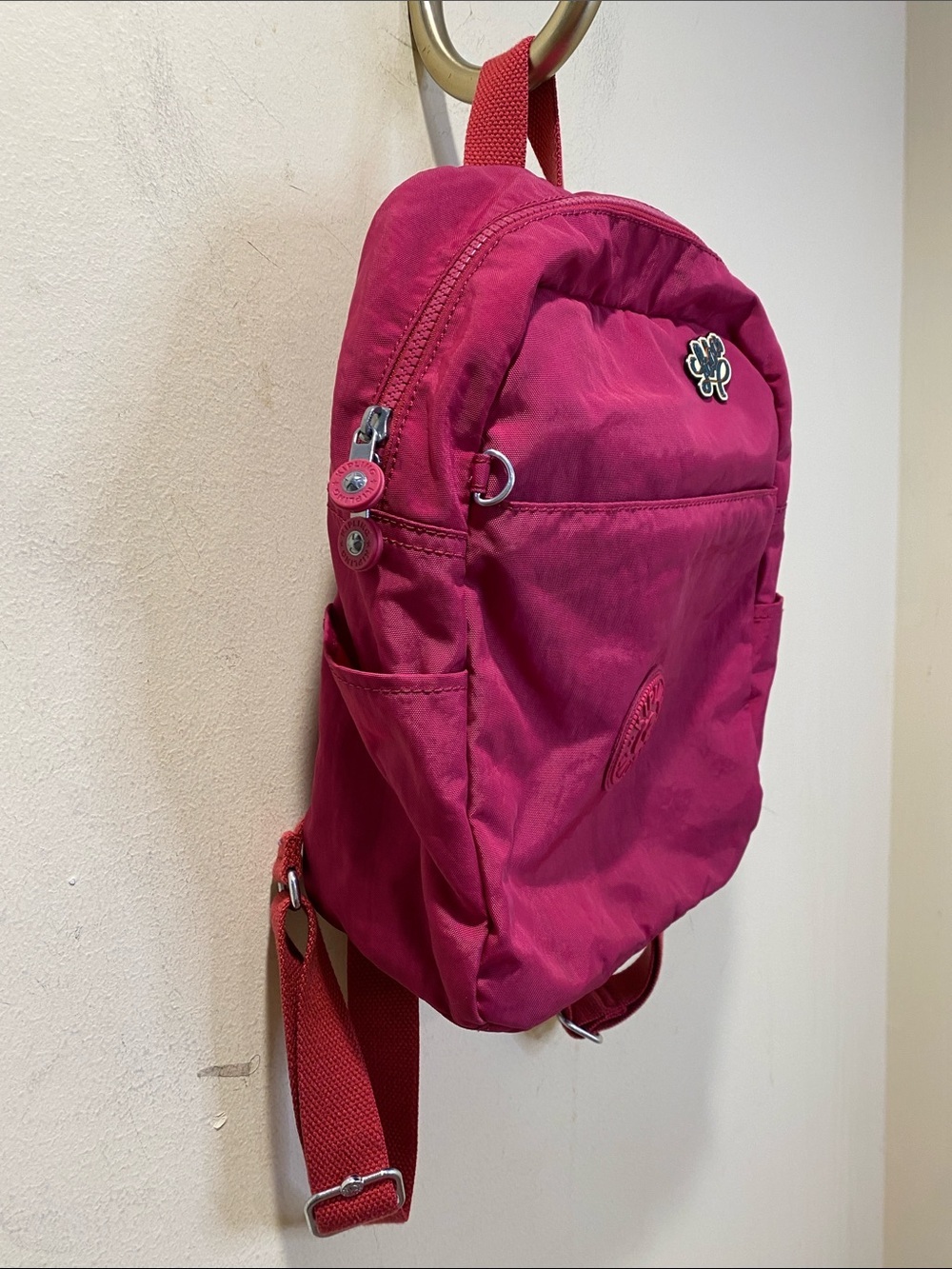 Kipling Raspberry Pink Compact Backpack - Picture 3 of 12